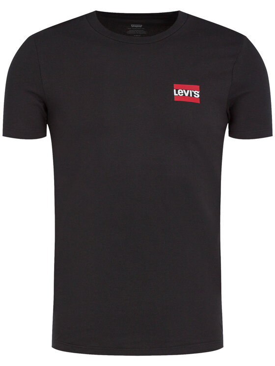 ÁO TSHIRTS CHÍNH HÃNG - Levi's® CREWNECK GRAPHIC Basic T-shirt - 79681-0000-Black