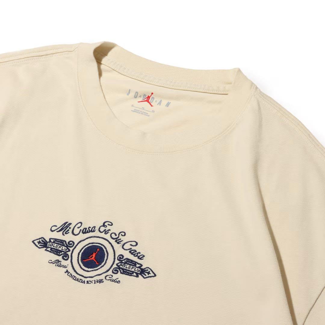 Áo Tshirts Chính Hãng - Air Jordan x SoleFly T-Shirt 'White' - FQ3802-203