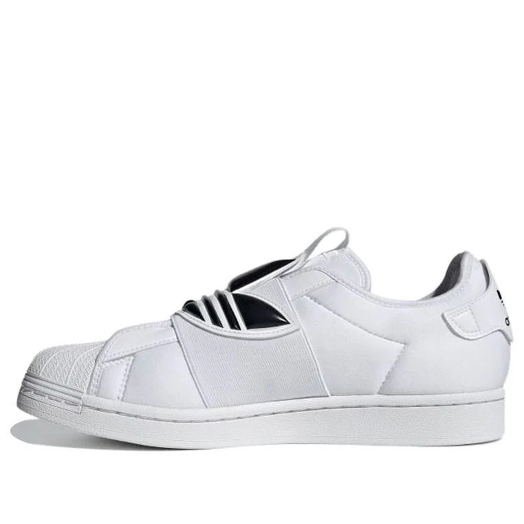 Giày Casual Chính Hãng - Adidas Superstar Slip On 'Trefoil Band White Black' - GZ8399