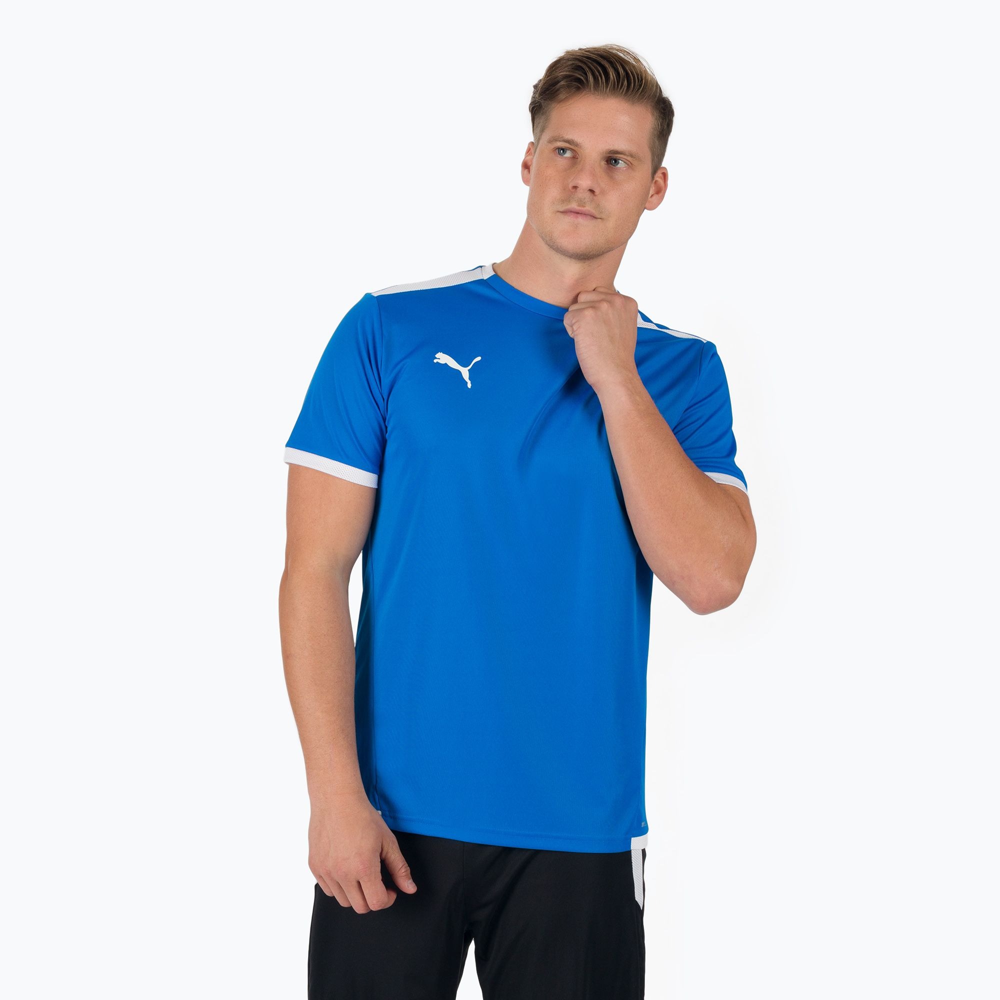 ÁO THỂ THAO HÈ - Puma Studio Yogini Lite Men's Training Tee Blue - 704917-02