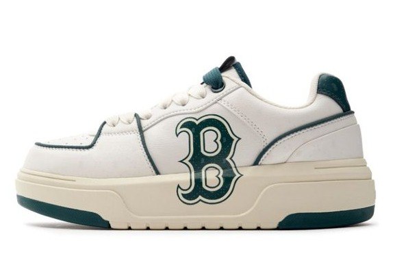 Giày Casual Chính Hãng - MLB Chunky Diamond Monogram Boston 'White/Green' - 3ASXCB03N-43GND