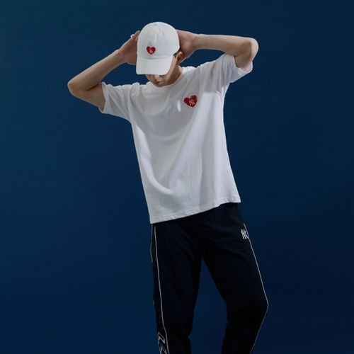 Phụ Kiện Chính Hãng - Mũ Lưỡi Trai MLB Heart Logo LA 'White' - 32CPUB111-07L