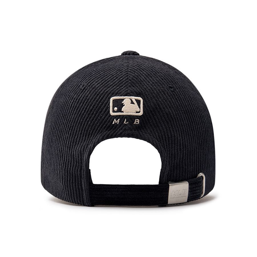 Phụ Kiện Chính Hãng - Mũ Lưỡi Trai MLB Nhung Logo NY 'Black' - 3ACPWC136-50BKS