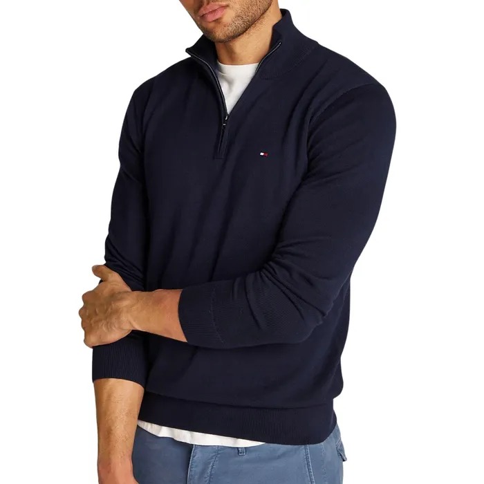 Áo Sweater Chính Hãng - Áo Len Tommy Hilfiger Men's Hefzip Sweater 