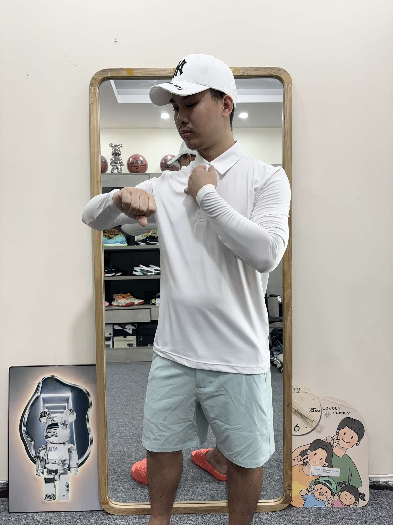 Áo Sweater Chính Hãng  - Nerdy Polo Gofl Long Sleeve Freedom Pique - G7S22K980_WHT
