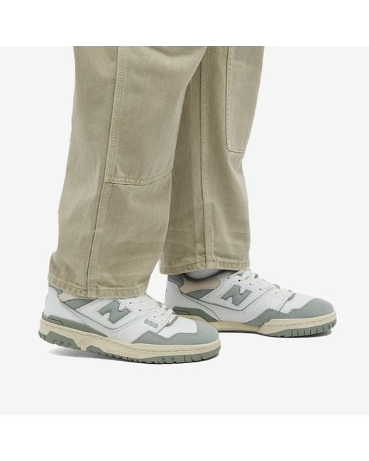 Giày Casual Chính Hãng - NewBalance 550 'White Vintage Mica Green' - BB550NED