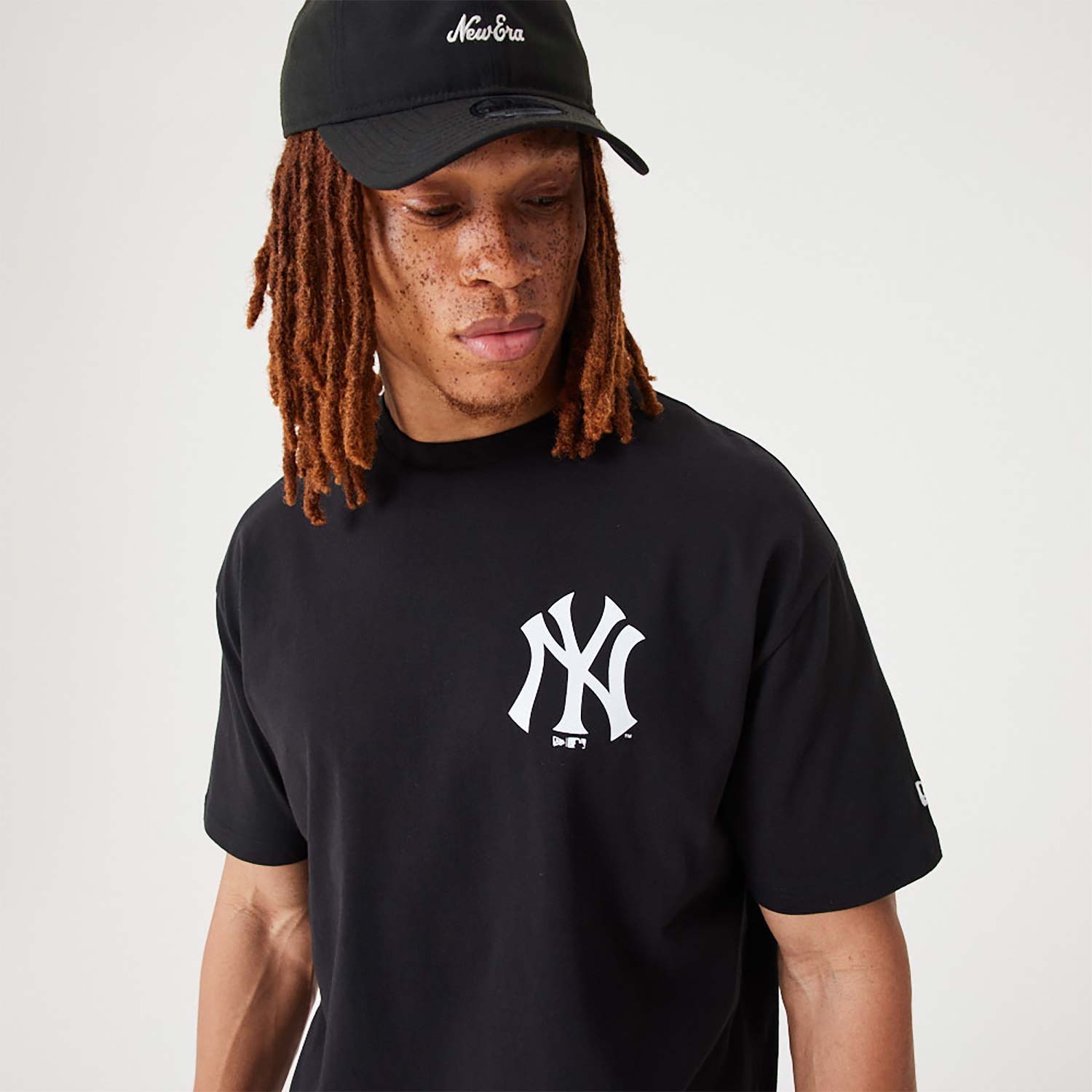 Áo Thể Thao Hè - Áo Thun Nam Nữ New Era Yankees MLB Floral Graphic Black Oversized T-Shirt - 60332266 Quyetsneaker