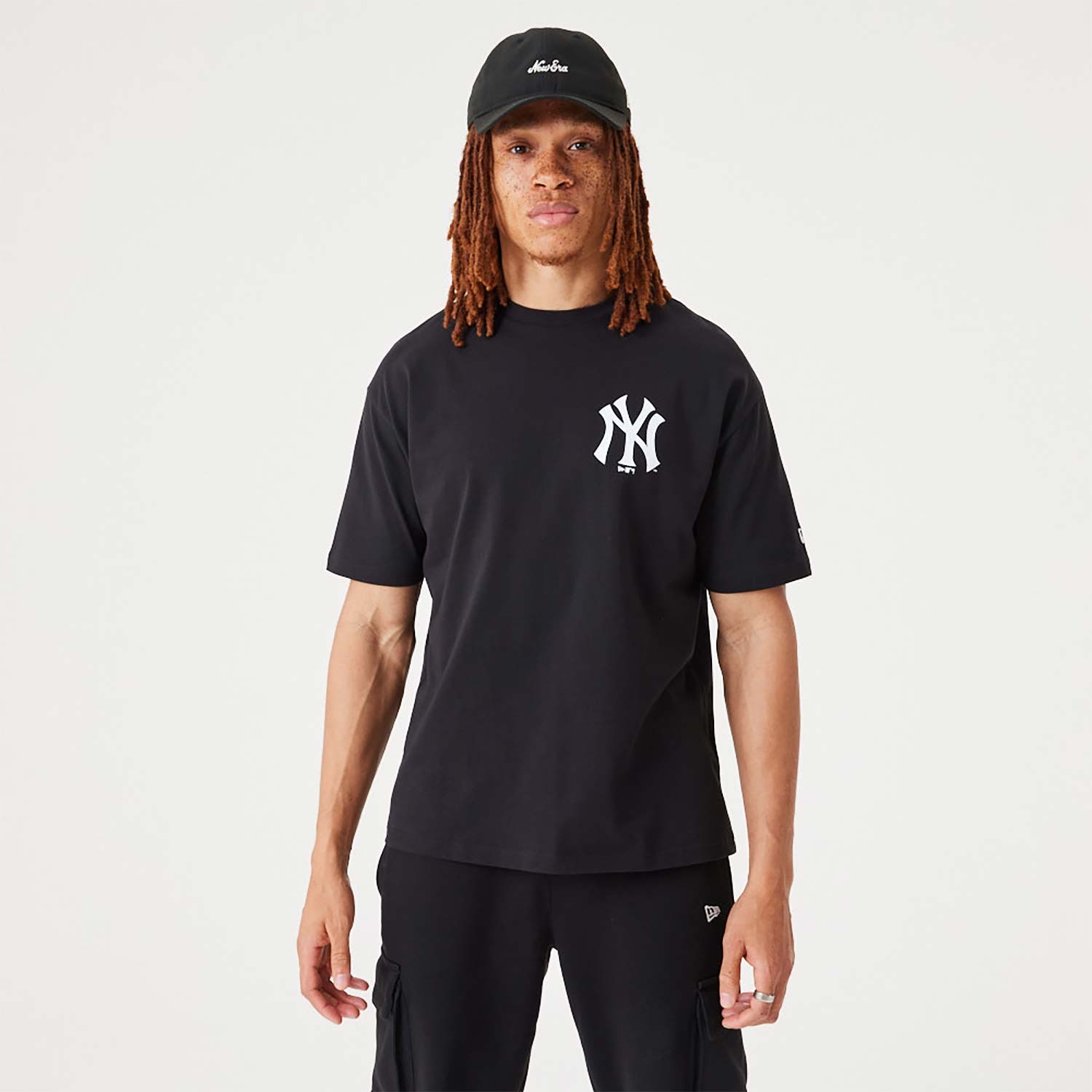 Áo Thể Thao Hè - Áo Thun Nam Nữ New Era Yankees MLB Floral Graphic Black Oversized T-Shirt - 60332266 Quyetsneaker