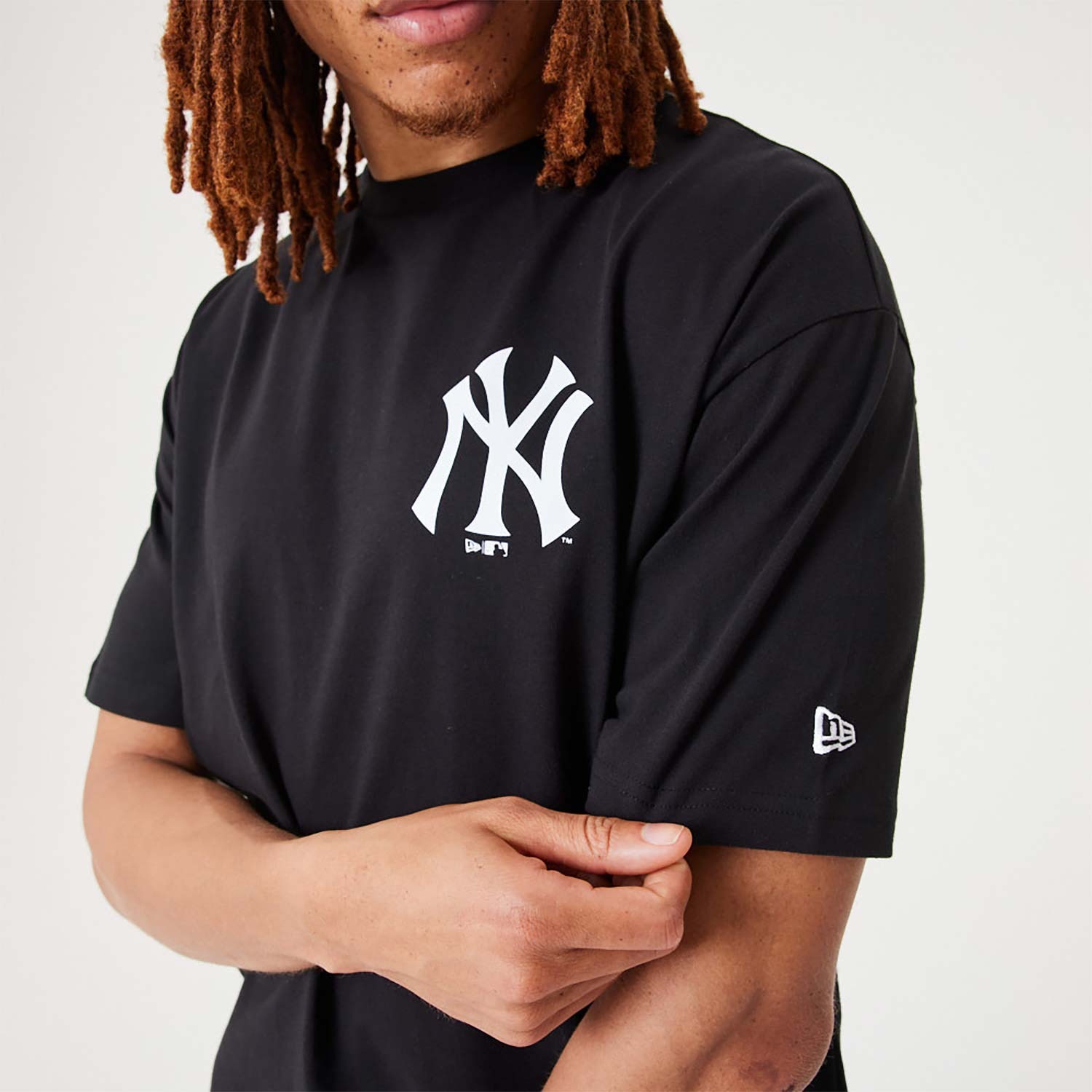 Áo Thể Thao Hè - Áo Thun Nam Nữ New Era Yankees MLB Floral Graphic Black Oversized T-Shirt - 60332266 Quyetsneaker