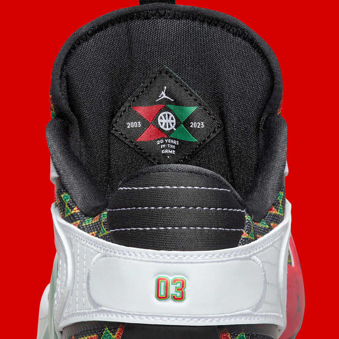 Giày Bóng Rổ Chính Hãng - Nike Air Jordan Luka 2 Quai 54 White Red Green - FQ1154-100