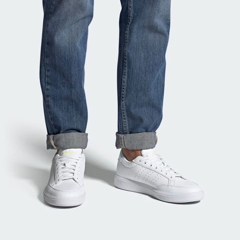 Giày Casual Chính Hãng -Adidas Vegan Court White Blue - GX1760