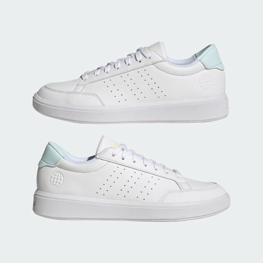 Giày Casual Chính Hãng -Adidas Vegan Court White Blue - GX1760