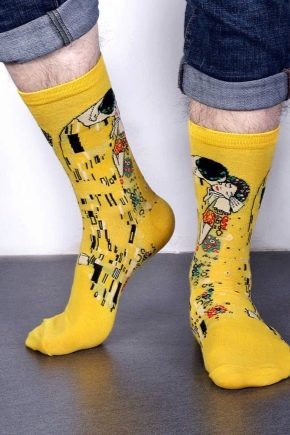 Tất Hot Sox Klimt's The Kiss Socks Yellow (5 đôi/pack) - 047852070836