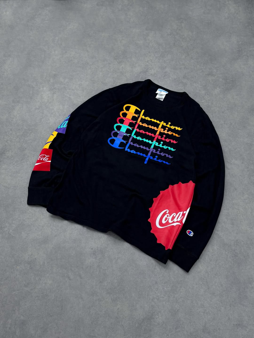 Áo Sweater Chính Hãng - Champion x Coca-Cola Long Sleeve Limited Edition Graphic Tee Shirt 