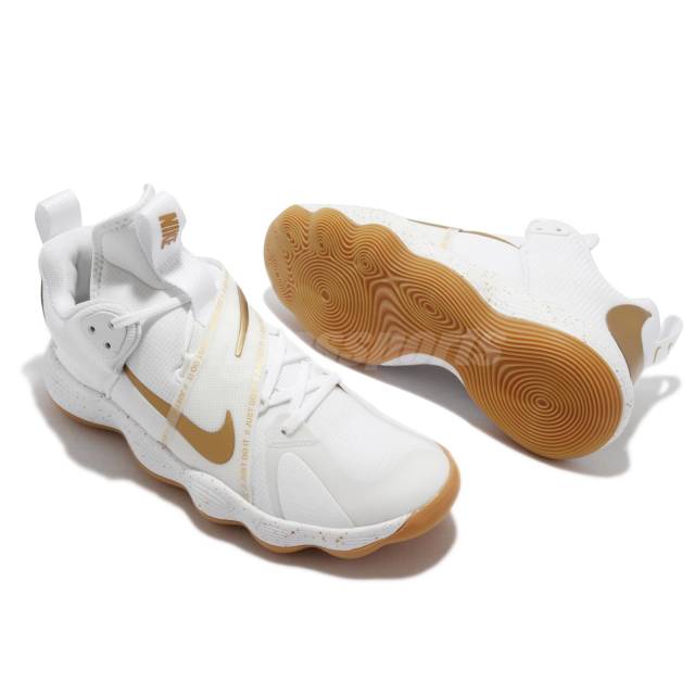 Giày Bóng Rổ Chính Hãng - Nike React Hyperset white metallic gold  - DJ4473-170