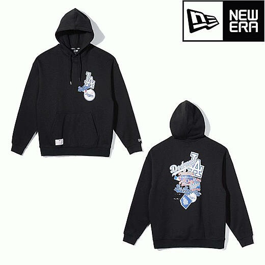 ÁO HOODIE CHÍNH HÃNG- Áo Hoodie Newera LA Sudadera  Dodgers - Black - 12142435