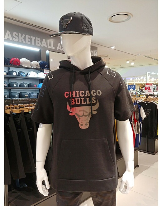 Áo Hoodie Chính Hãng - Áo Hoodie Tay Ngắn NAB Chicago Bulls 'Black' - N202TH030P