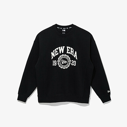Áo Sweater Chính Hãng - New Era Seasonal College Sweatshirt Black - 13546431