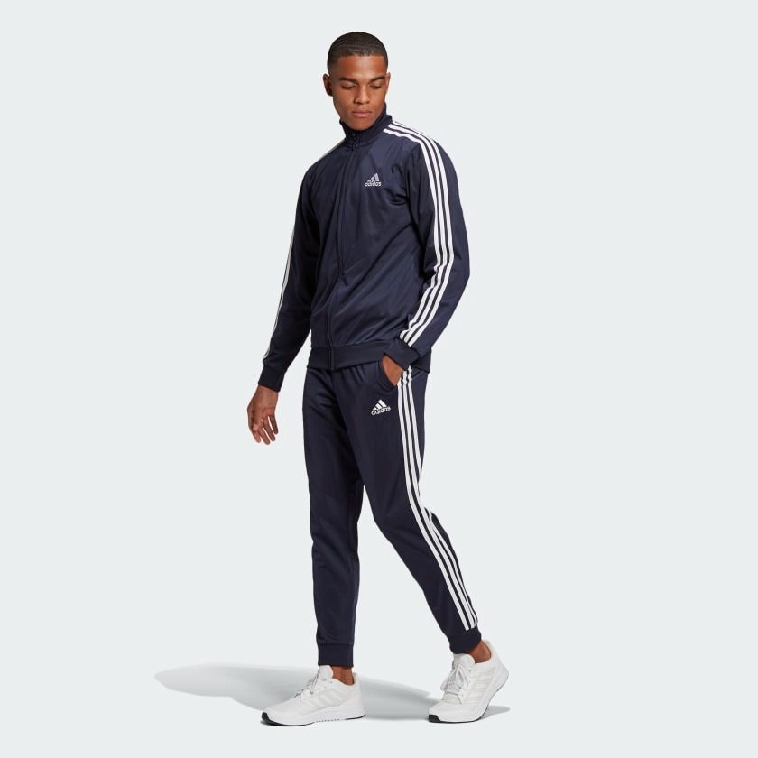 Bộ Thể Thao Nam Chính hãng - Adidas Primegreen Essentials 3-Stripes Track Suit ''Blue'' - GK9658