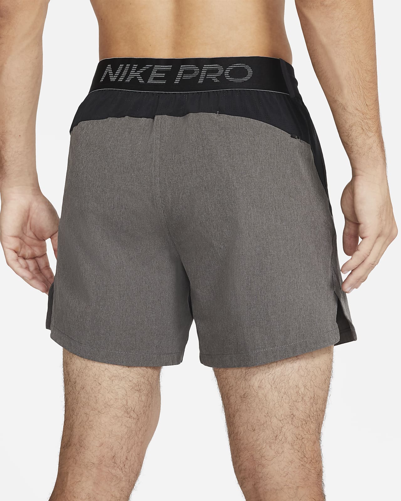 Quần Tập Nam - NIKE Men's Pro Shorts Grey Full Zip