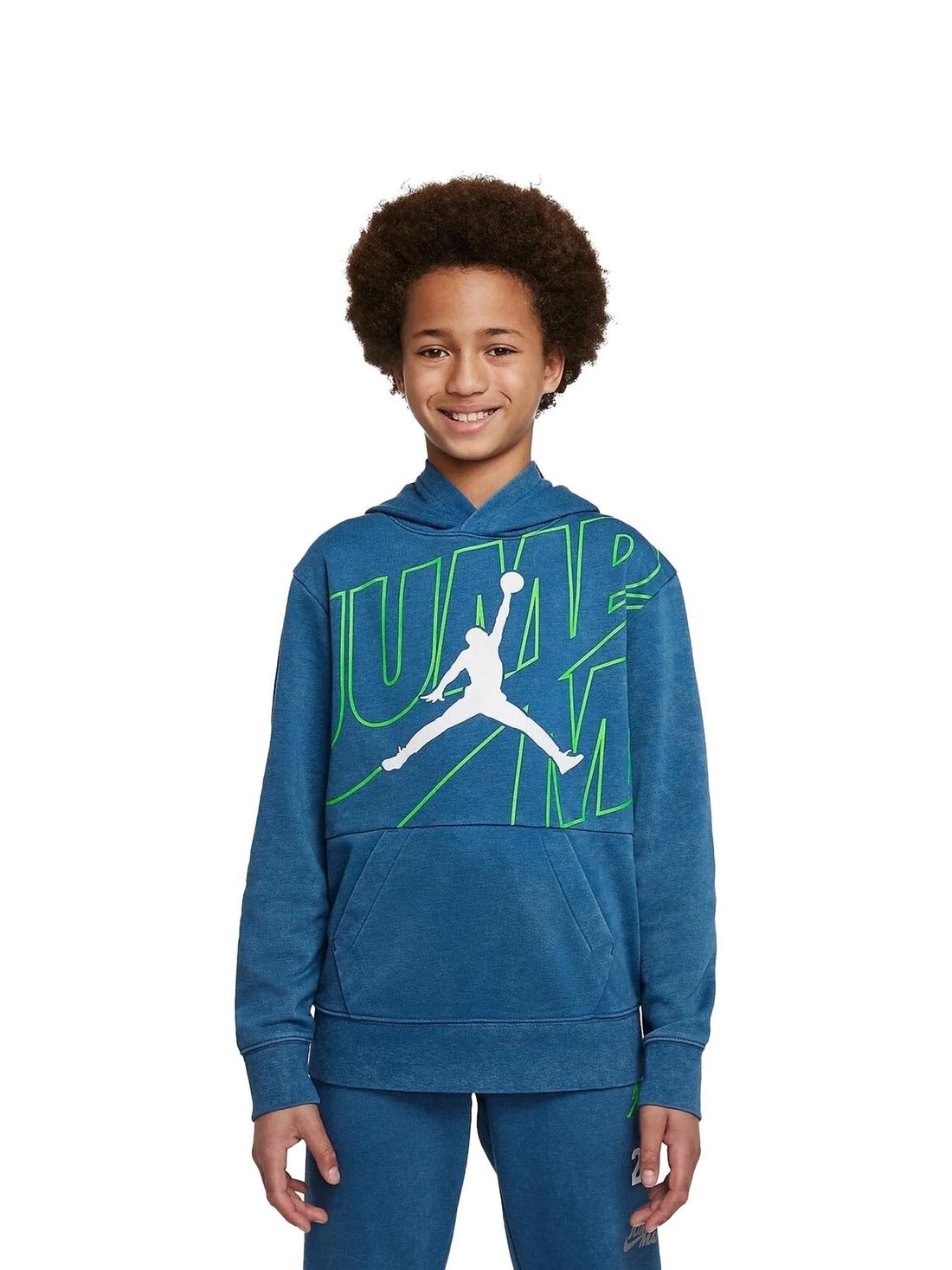 Áo Trẻ Em - Jordan Boys Blue Jump Man Graphic Sweatshirt 'Blue' -B209-BAJ