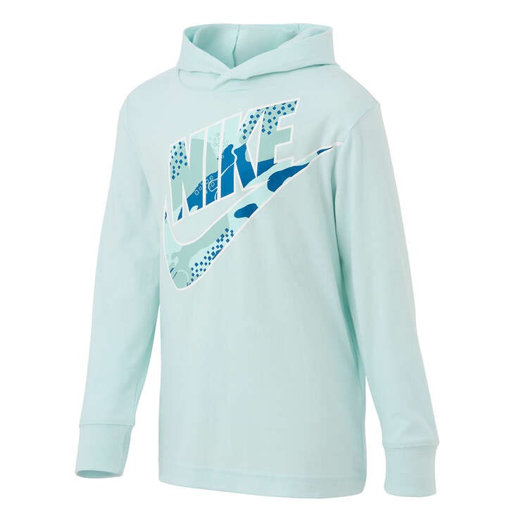 Áo Trẻ Em - Nike Junior Boys Sportswear Club Camo Long Sleeve Tee 'Xanh Mint' - L163-EF1
