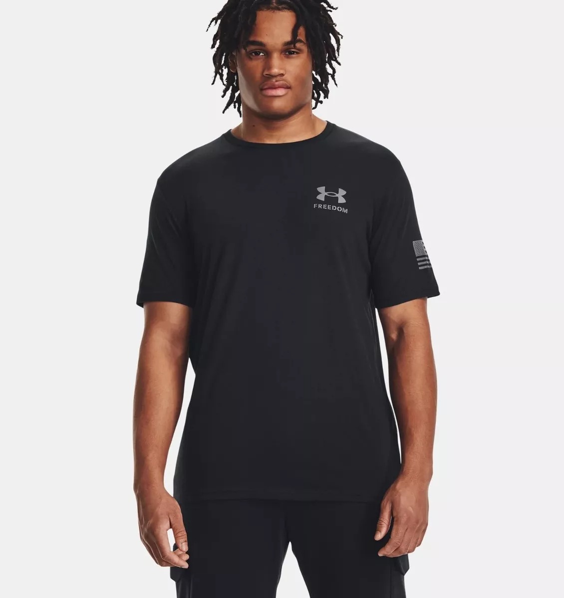 Áo Tshirts Chính Hãng - Under Armour New Freedom Banner 'Black' - 1370818-010