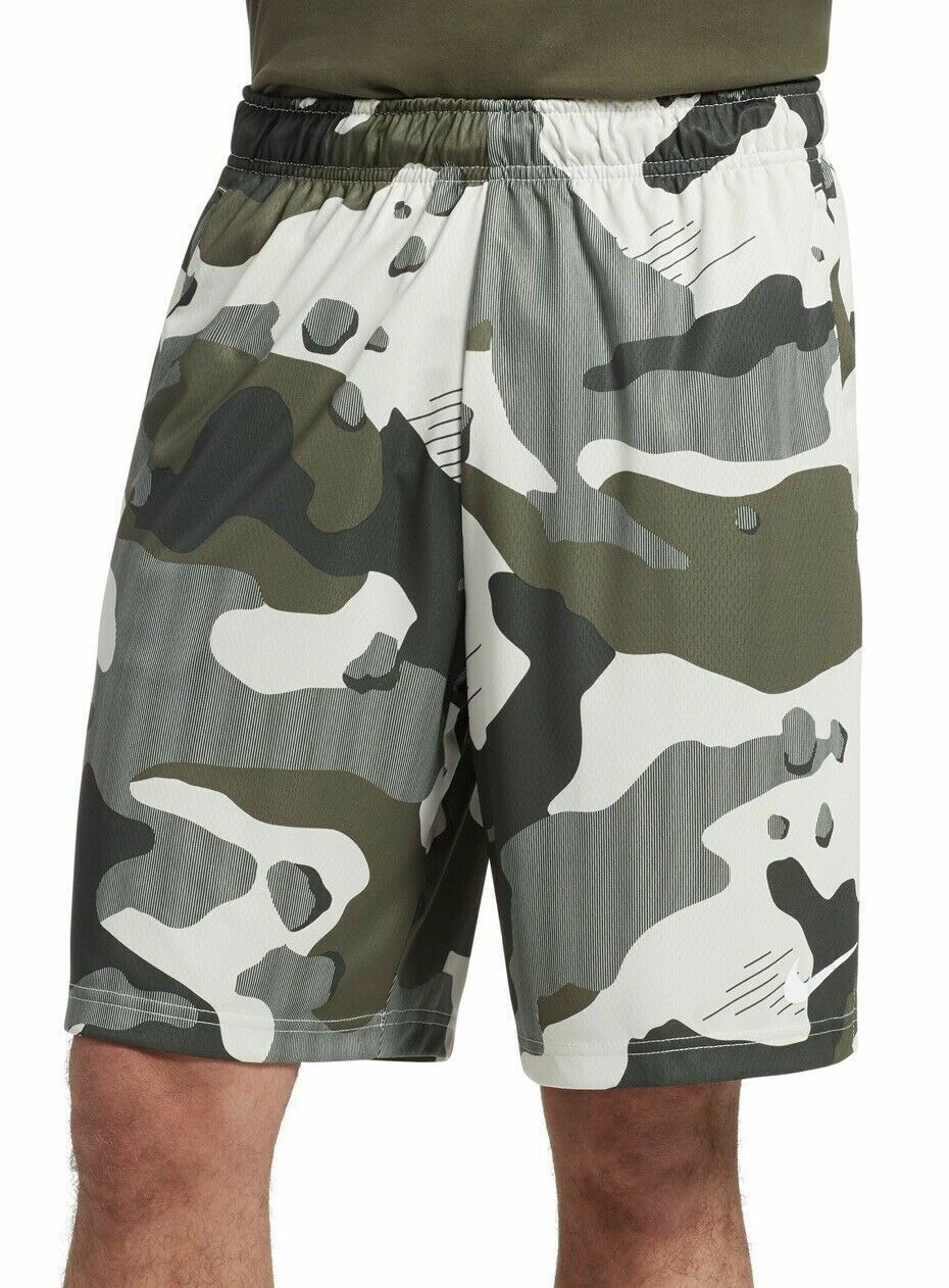 Quần Shorts - Nike Dri-Fit Training Bone 'Camo Green' - BV3262-072