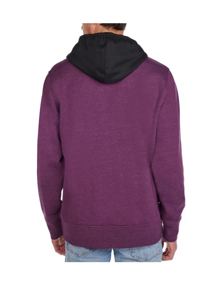  Áo Hoodie Chính Hãng - Champion Men’s Fleece Lined Hoodie “Purple/Black” - CH-QZ-PU1