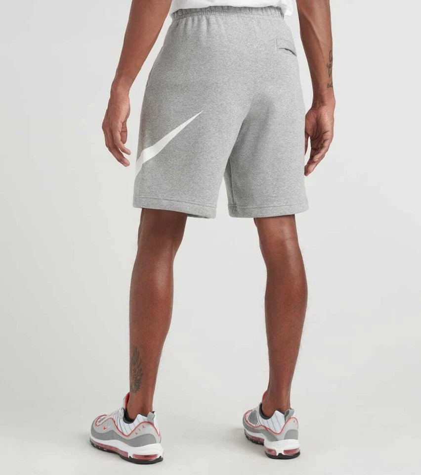 Quần Short Chính Hãng - Nike Big Logo Sportswear Fleece Graphic 'Grey' - BV2721-063