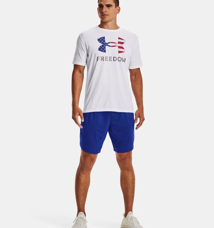 Áo Tshirts Chính Hãng - Under Armour Freedom Big Flag Logo 'White - 1370811-100