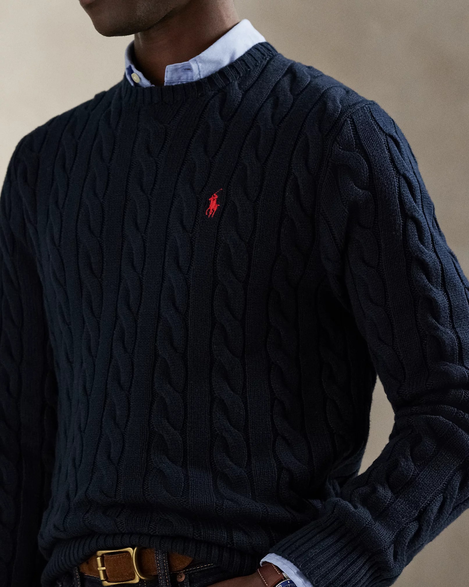 Áo Sweater Chính Hãng - Polo Ralph Lauren Cable-Knit Cotton Sweater 