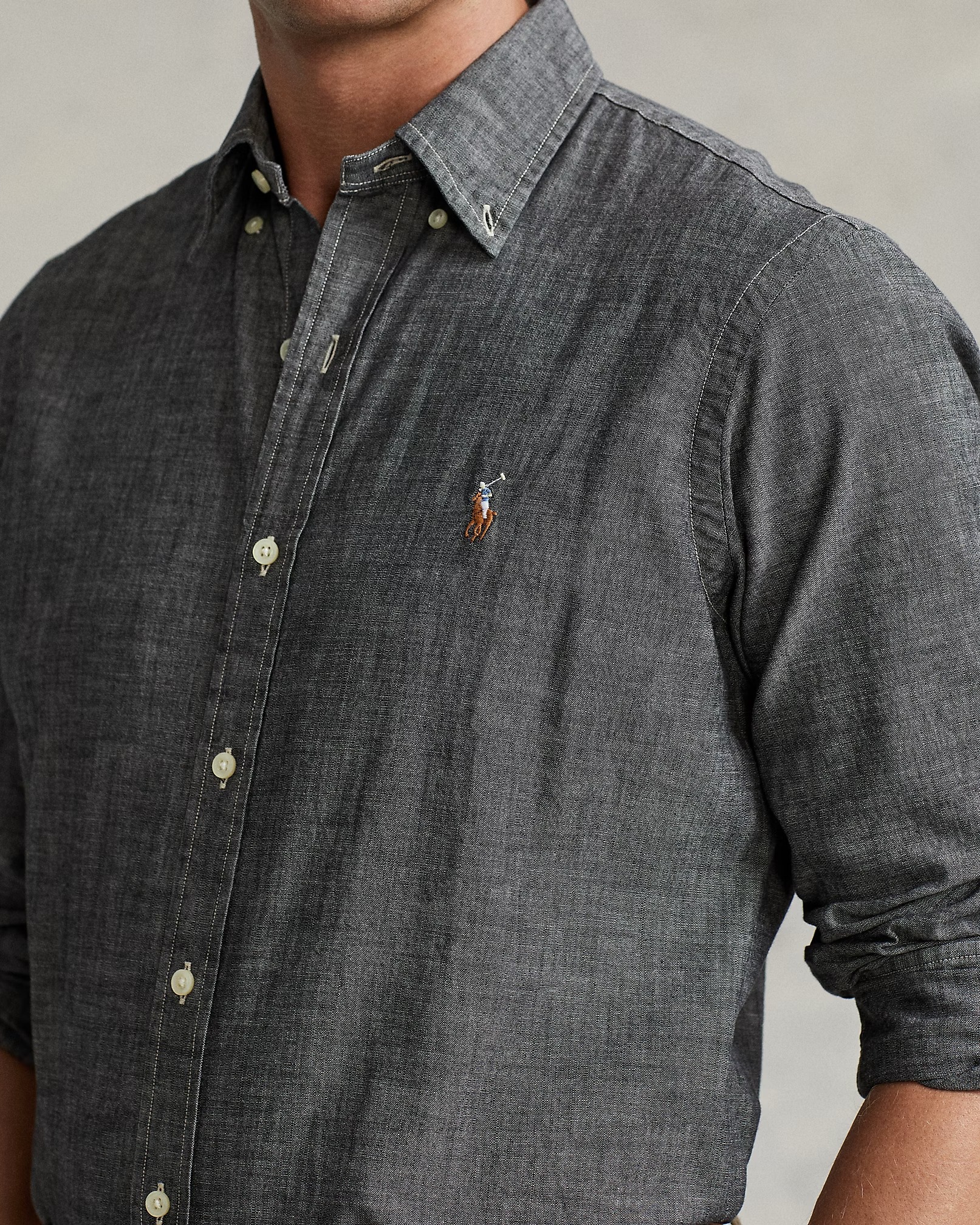 Áo Sơ Mi Chính Hãng - Polo Ralph Lauren Classic Fit ChamBray 