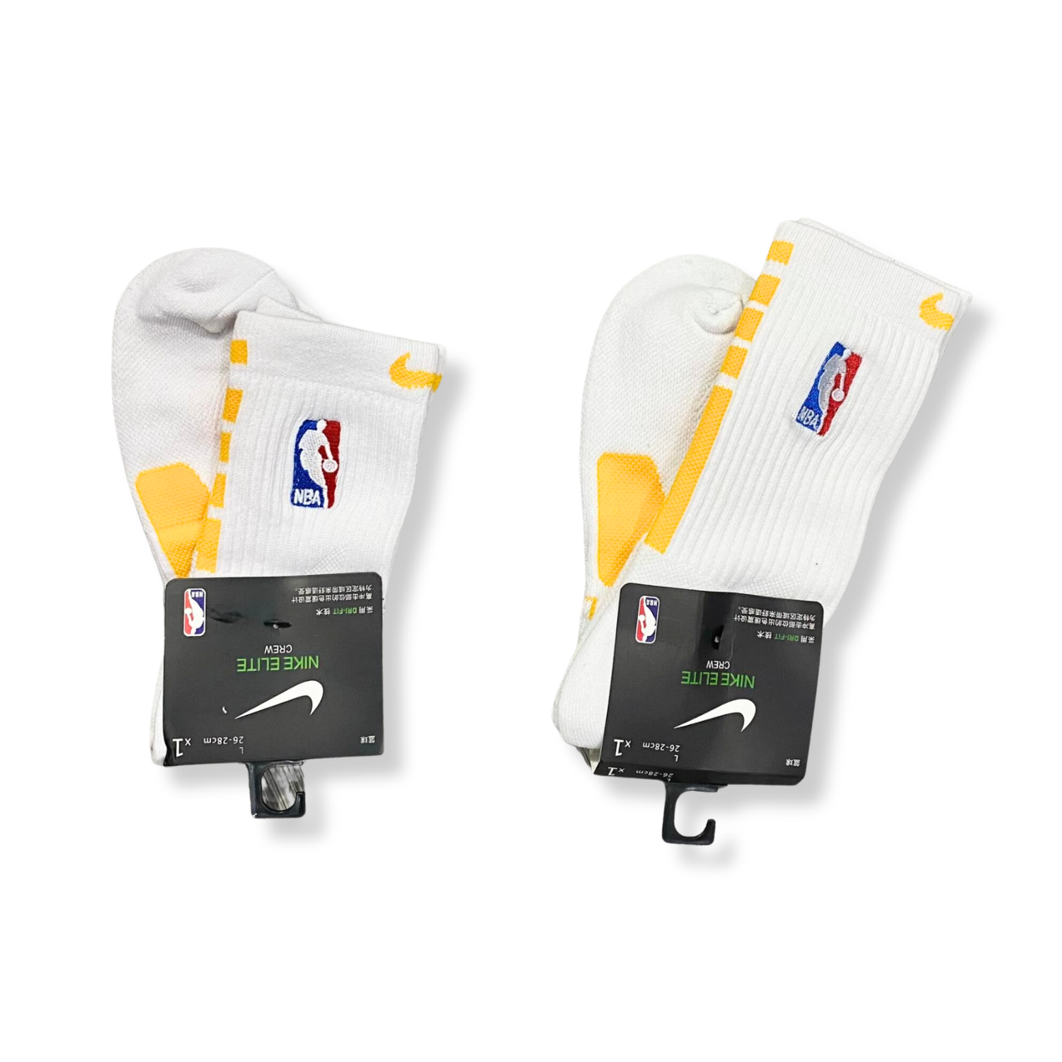 Phụ Kiện Chính Hãng - Tất Bóng Rổ Nike Training NBA  Elite Crew 'Trắng/Vàng' - SX7588-05 Quyetsneaker