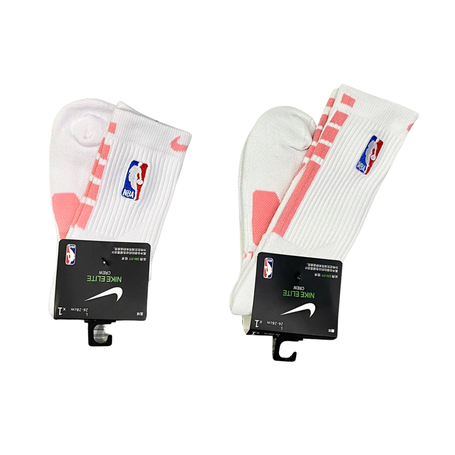 Phụ Kiện Chính Hãng - Tất Bóng Rổ Nike Training NBA  Elite Crew 'Trắng/Hồng' - SX7588-09 Quyetsneaker