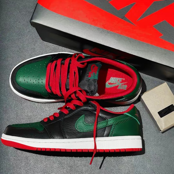 Giày Casual Chính Hãng - Nike Air Jordan 1 Retro Low OG “Black Gorge Green” - CZ0775-036