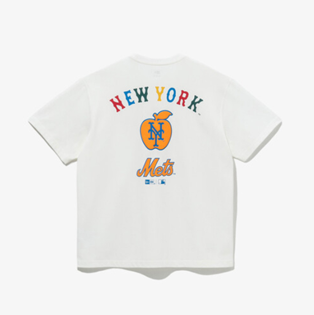 Áo Tshirts Chính Hãng - New Era New York Apple Mets White - 14413058