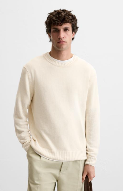 Áo Sweater Chính Hãng - Zara Len Line Cream - SLZ-100