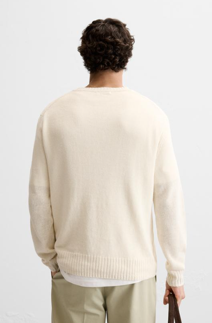 Áo Sweater Chính Hãng - Zara Len Line Cream - SLZ-100