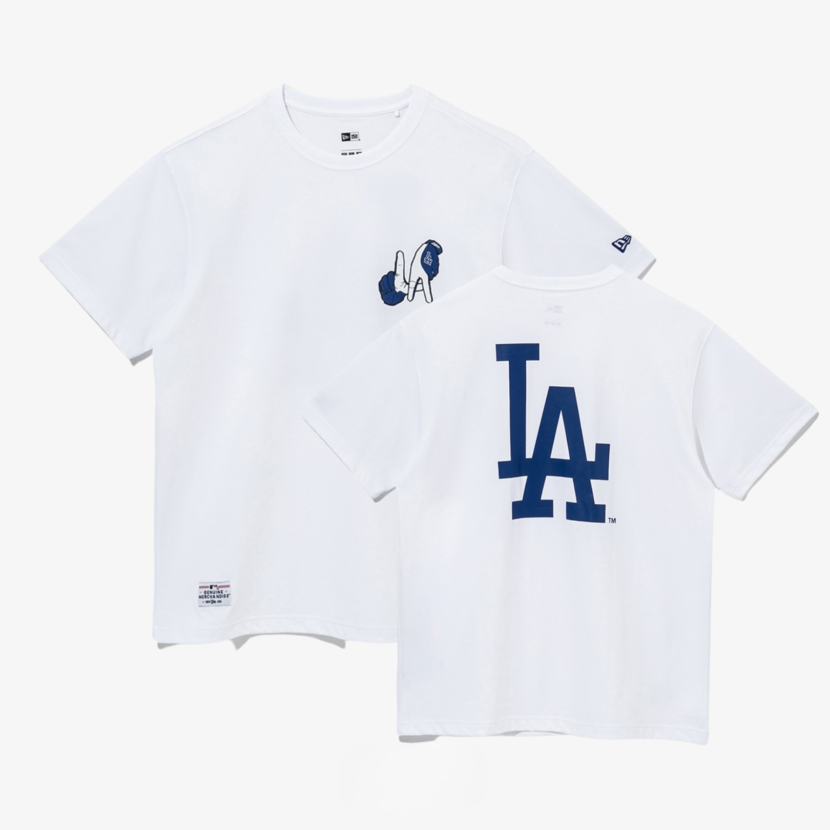 Áo Thể Thao Hè - Áo Thun New Era x MLB LA Hand Signed 'White' - 13086573 Quyetsneaker