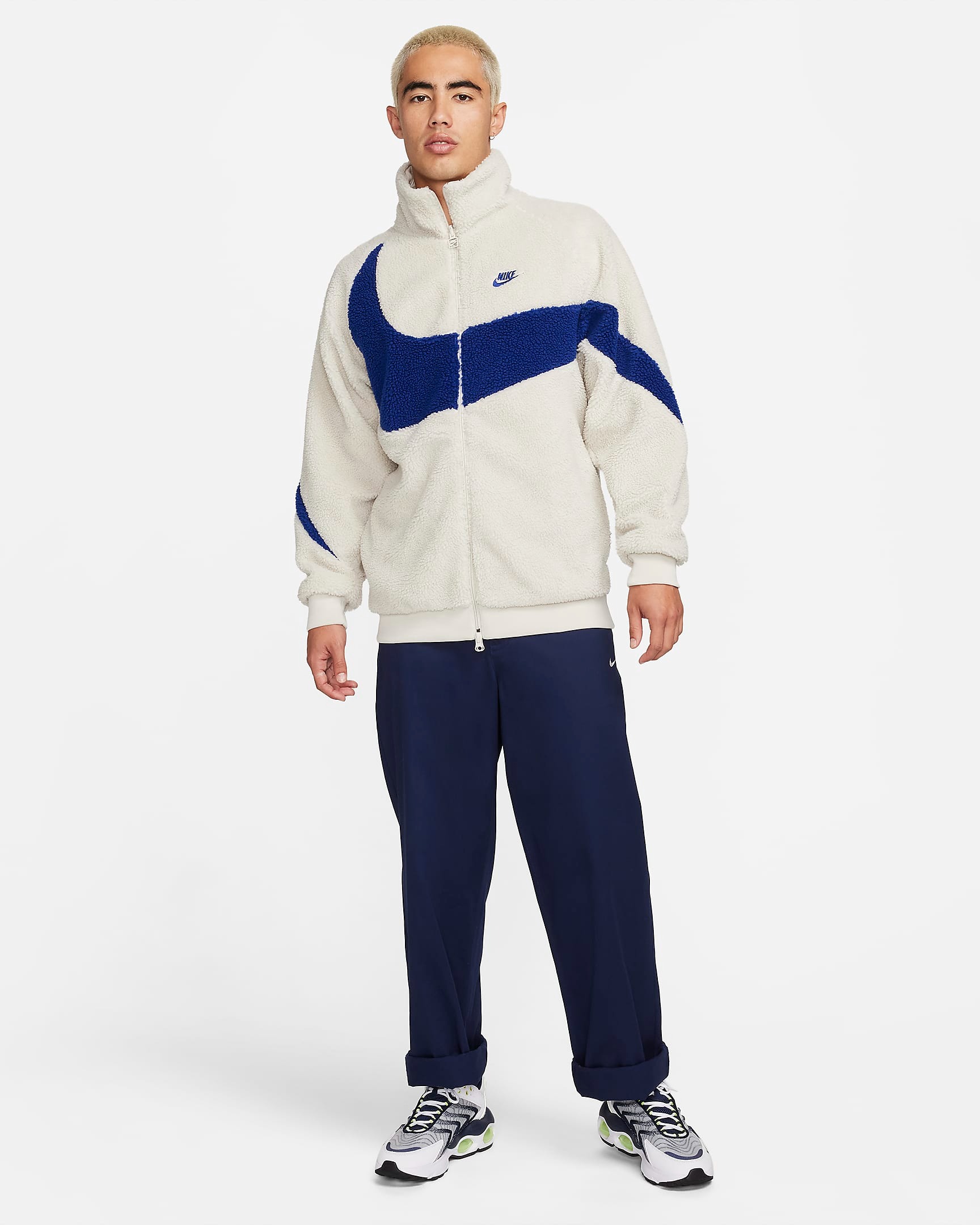 Áo Khoác Lông Chính Hãng - Nike Sportswear Swoosh Men's Full-Zip 