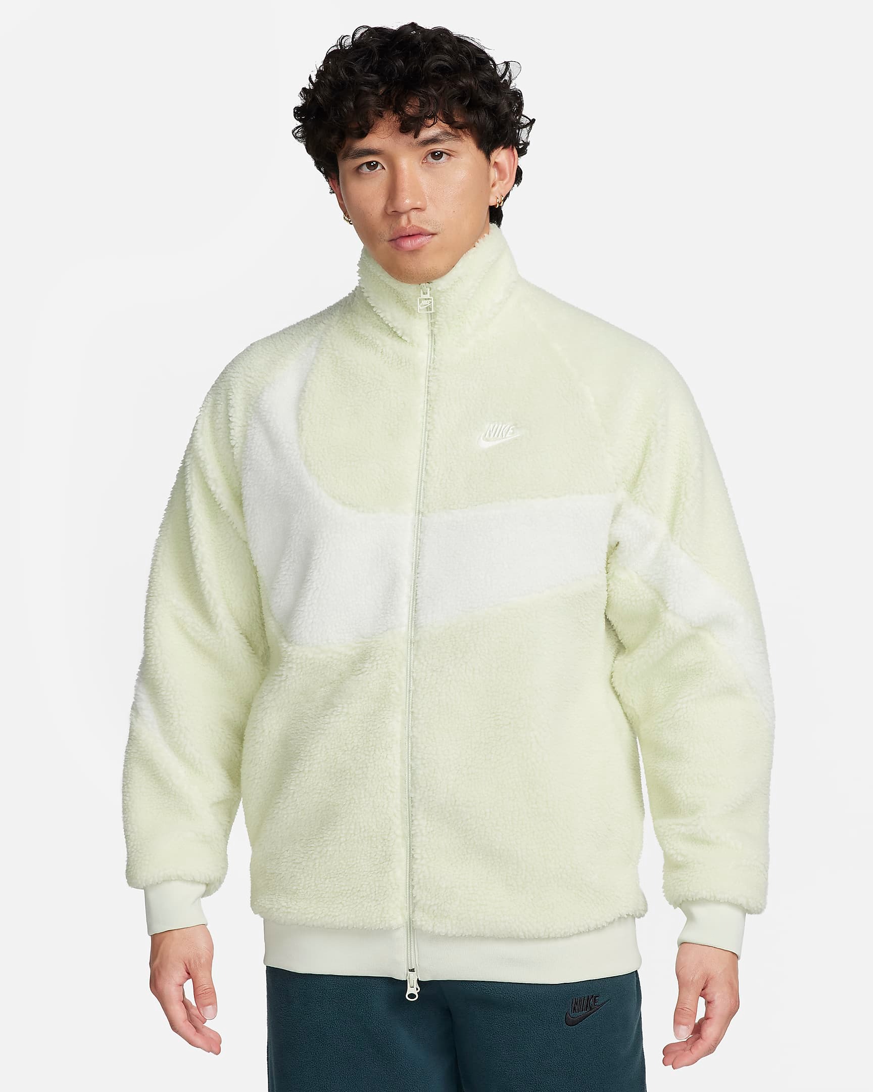 Áo Khoác Lông/Gió 2 Chính Hãng - Nike Sportswear Swoosh Men's Full-Zip Reversible Jacket - BQ6546-020
