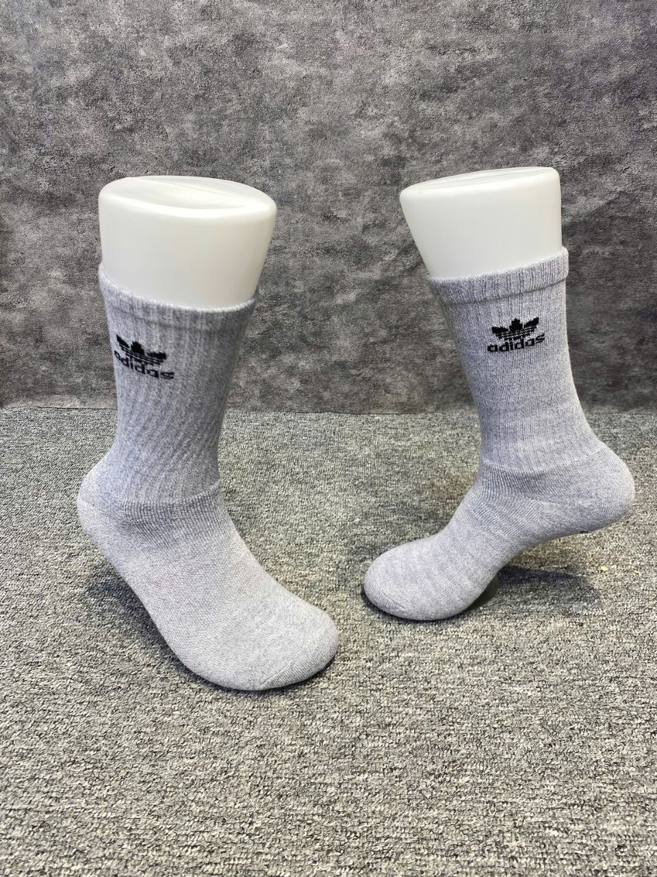 Phụ Kiện Chính Hãng - Tất Adidas Trefoil Crew Socks 6 Pairs / 6 đôi '' Ghi '' - CI8725