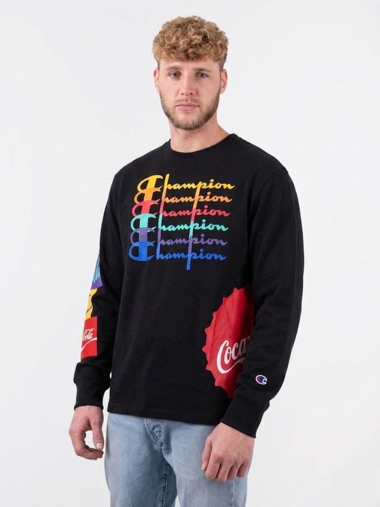 Áo Sweater Chính Hãng - Champion x Coca-Cola Long Sleeve Limited Edition Graphic Tee Shirt 