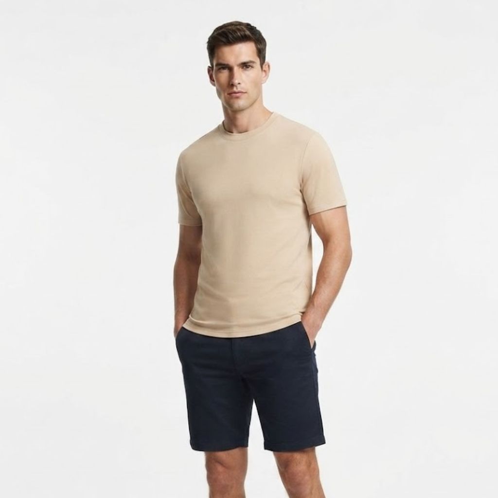 Áo Tshirts Chính Hãng - Áo  Chống Nhăn Wrinkle Free Fabric Vàng - WRI-06