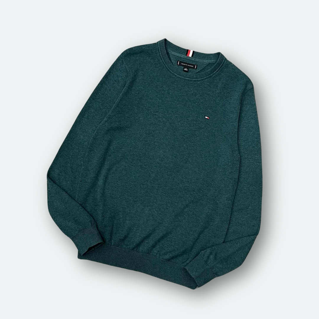 Áo Sweater Chính Hãng - Áo Len Tommy Hilfiger 'Xanh Bụi' - 78J8320-304