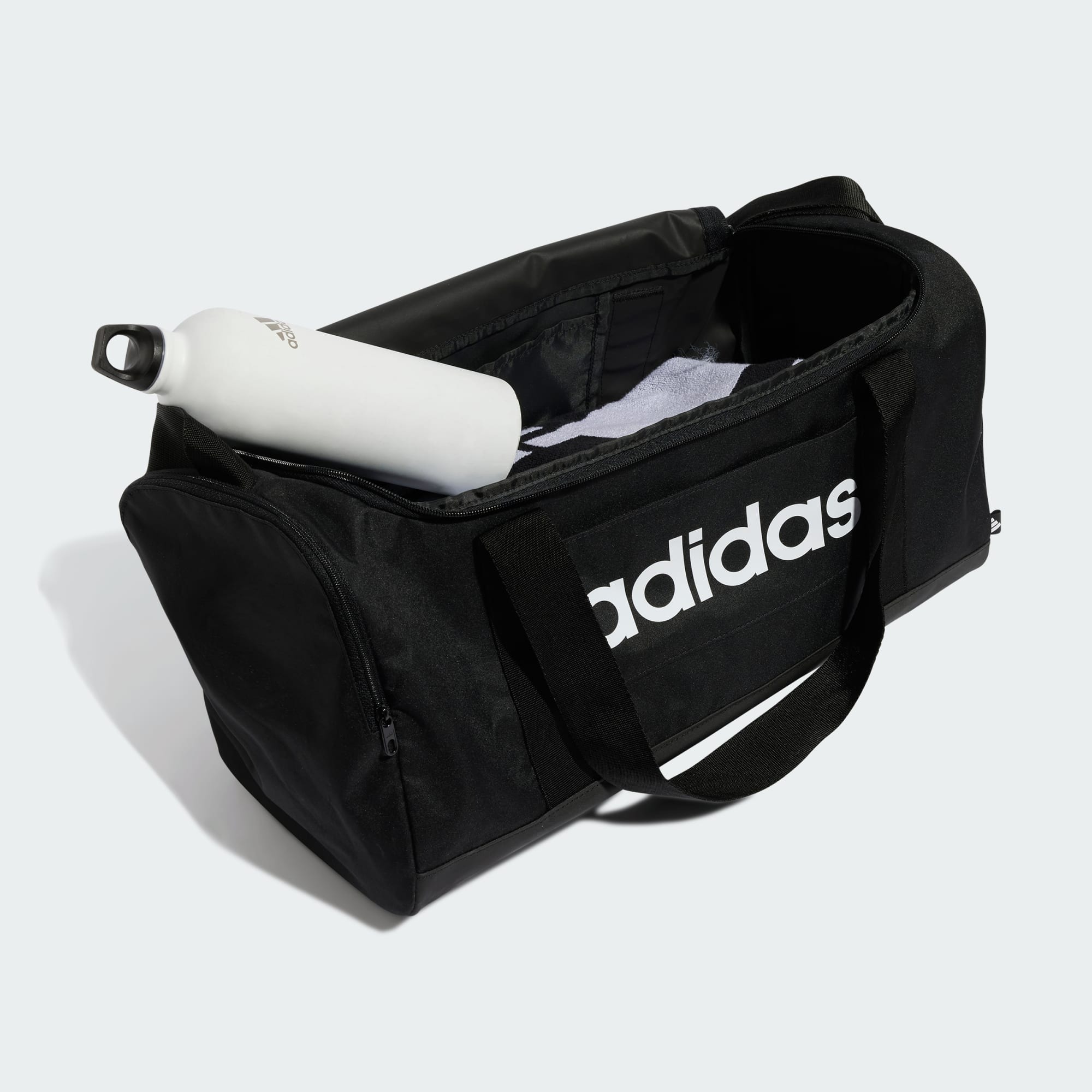 Phụ Kiện Chính Hãng - Túi Trống adidas Duffel Linear Cỡ Nhỏ 'Black'- JE8343