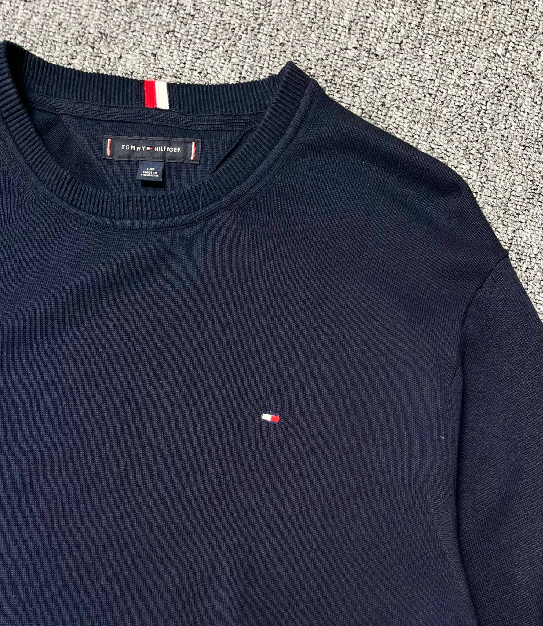 Áo Sweater Chính Hãng - Áo Len Tommy Hilfiger 'Navy' - 78JB658-410