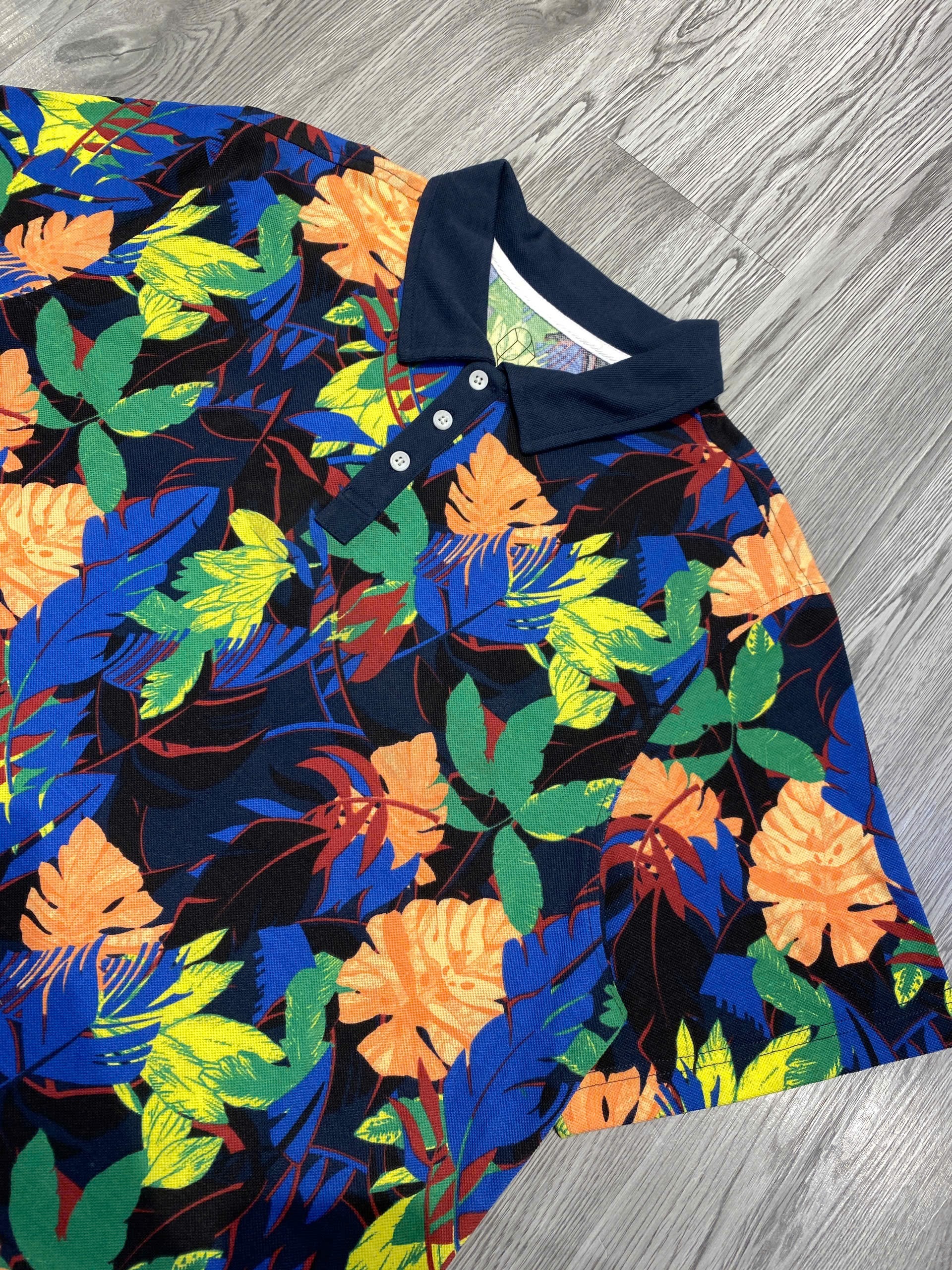 Áo Polo Chính Hãng - Old Navy Original Use Mens Blue Floral Polo 