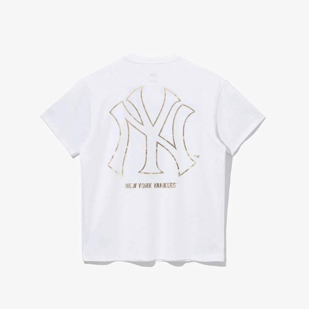 Áo Thun MLB MONOGRAM AllOver TShirtNY Xanh  3ATSM102350BLL   CITISHOP